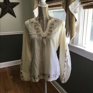 Lucky brand embroidered Blouse